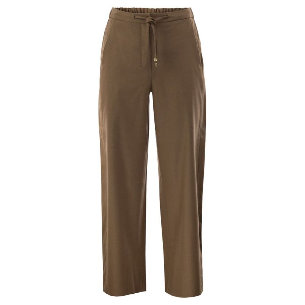 S Max Mara Women Smmfloria - Virgin Wool Stretch Trousers With Drawstring Waist